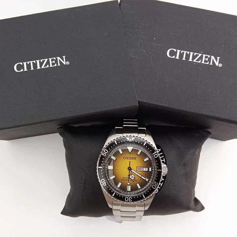 Citizen Promaster Diver Automatic Orange Dial Men's Watch- NY0120-52X